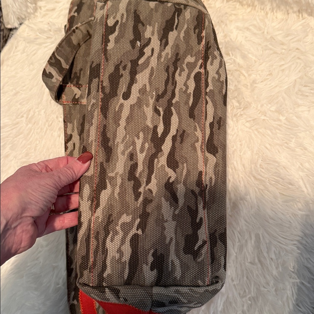 Tory Burch Zipper Canvas Camo Tote Bag 

. - Picture 6 of 7